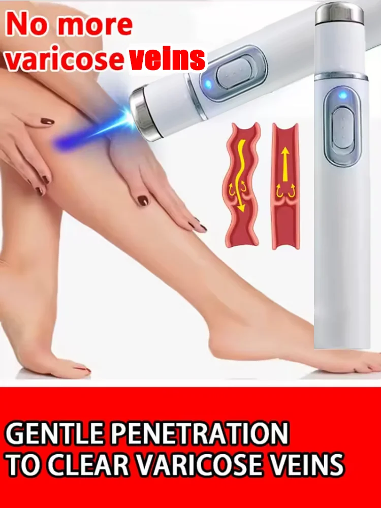 

Upgrade varicose veins laser pen, medical grade 980nm infrared therapy device, spider vein and leg blood Painless treatment with