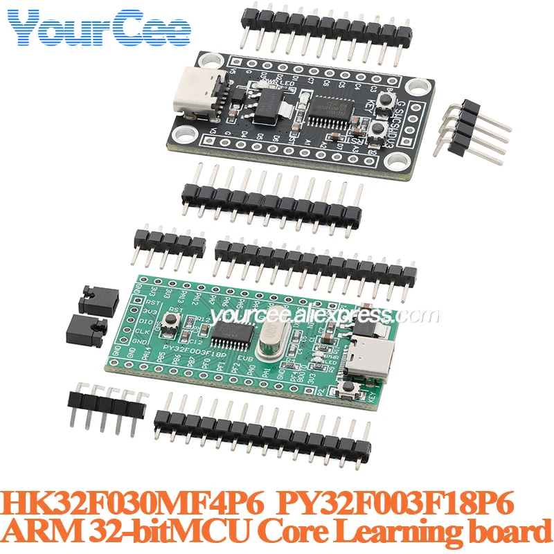 2pcs/1pc PY32F003F18P6 HK32F030MF4P6 MCU development board ARM 32-bit MCU core system learning board module PY32F003F18P6TU