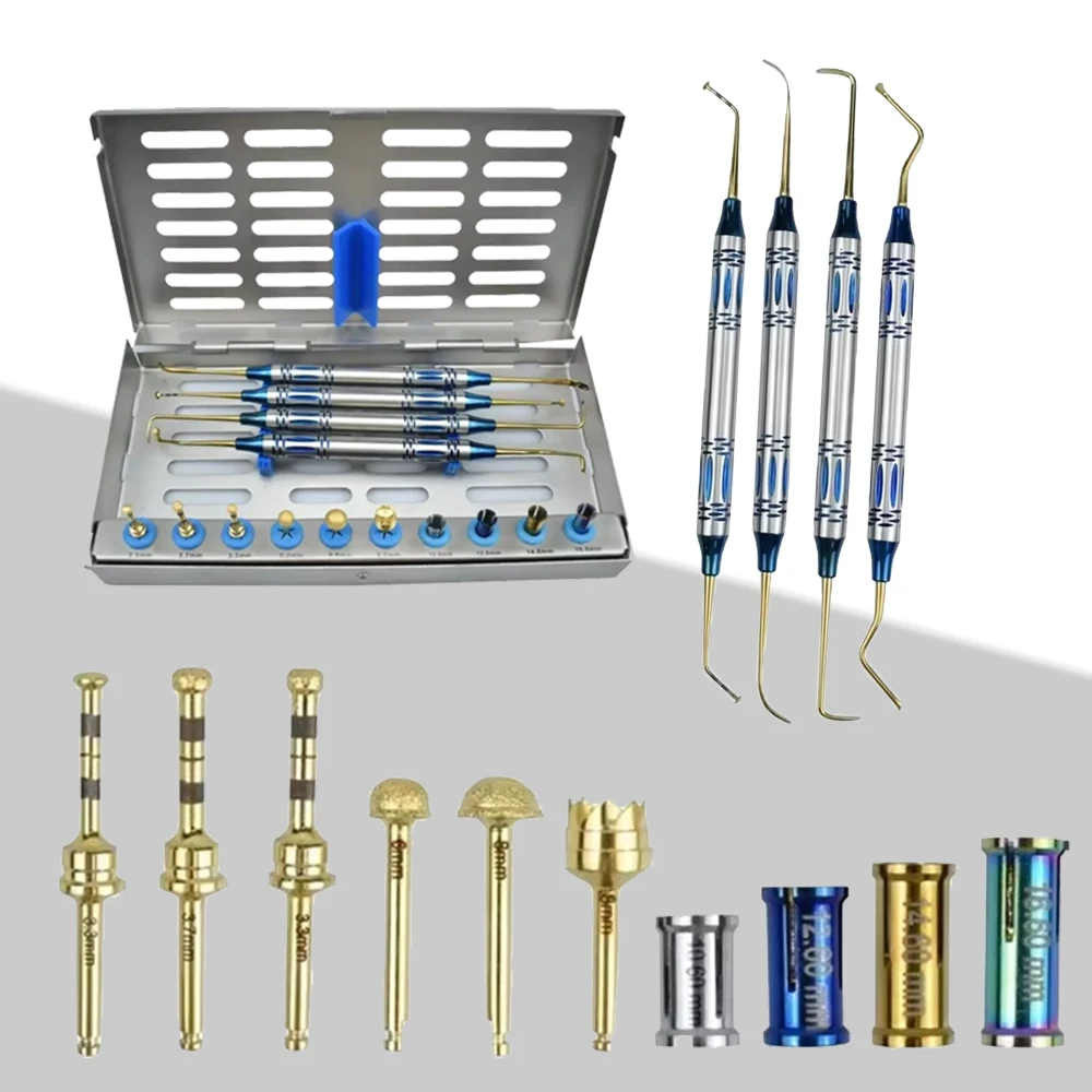 

Набор для хирургии зубного имплантата, 26 шт., профессиональный набор инструментов для практики наложения швов с базовыми инструментами для стоматологической подготовки