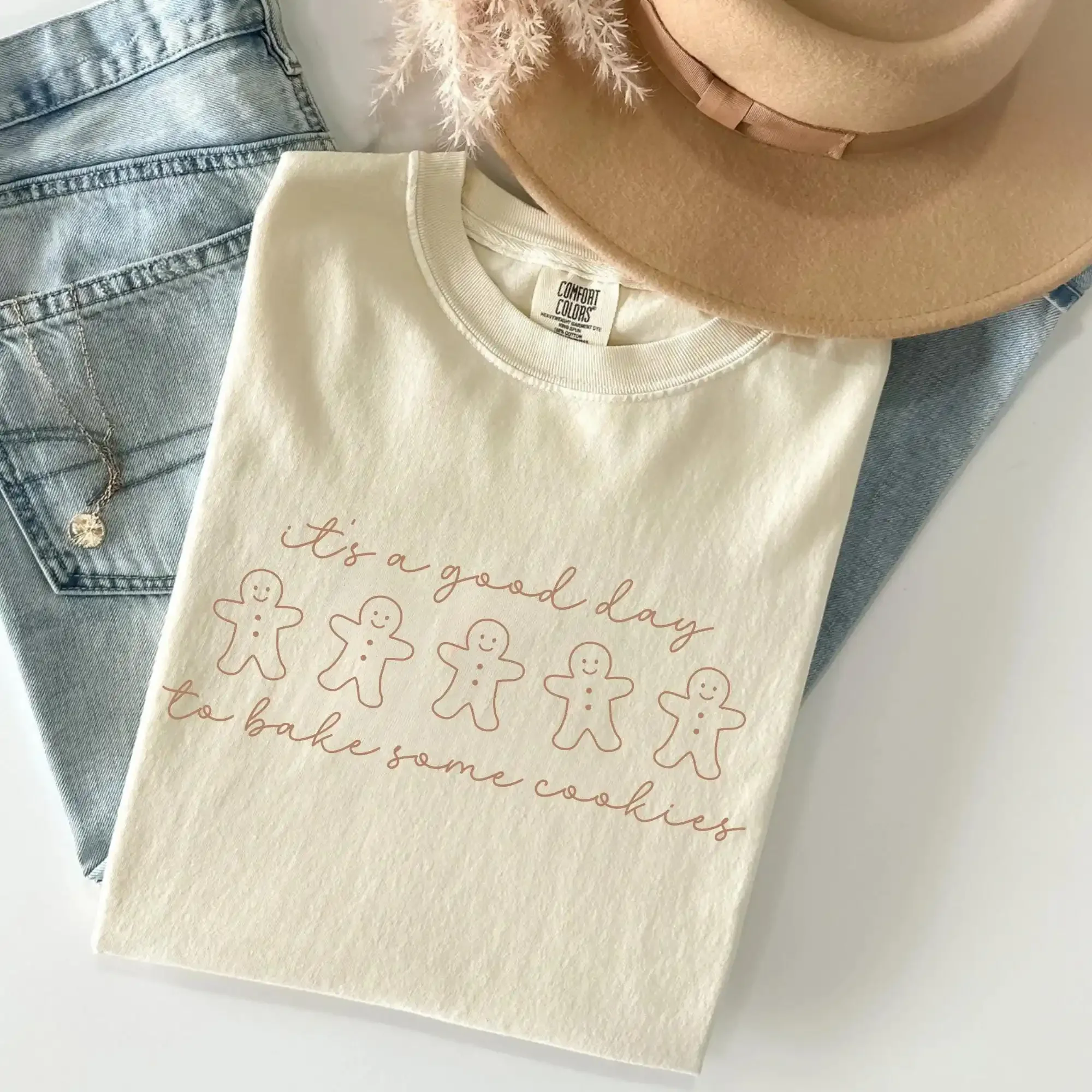 Gingerbread T Shirt Man Holiday Women Christmas Crew Baking For Baker Cute