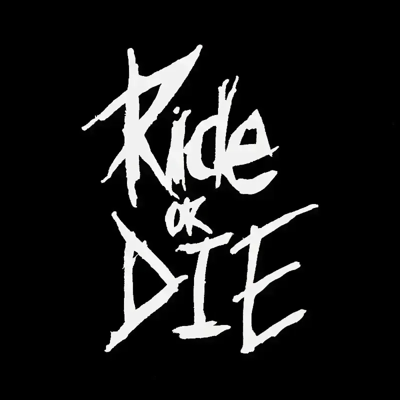 MTB Bike Frame Sticker Ride or Die Top Tube Sticker Bicycle Decals Decorative Frame Stickers Bike Stickers Bike Decal