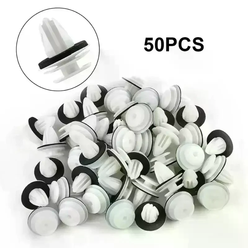 50Pcs Auto Bumper Mudguard Automotive Fastener Clip Car General Accessories Car Interior Door Panel Card Trim Fastener Clips