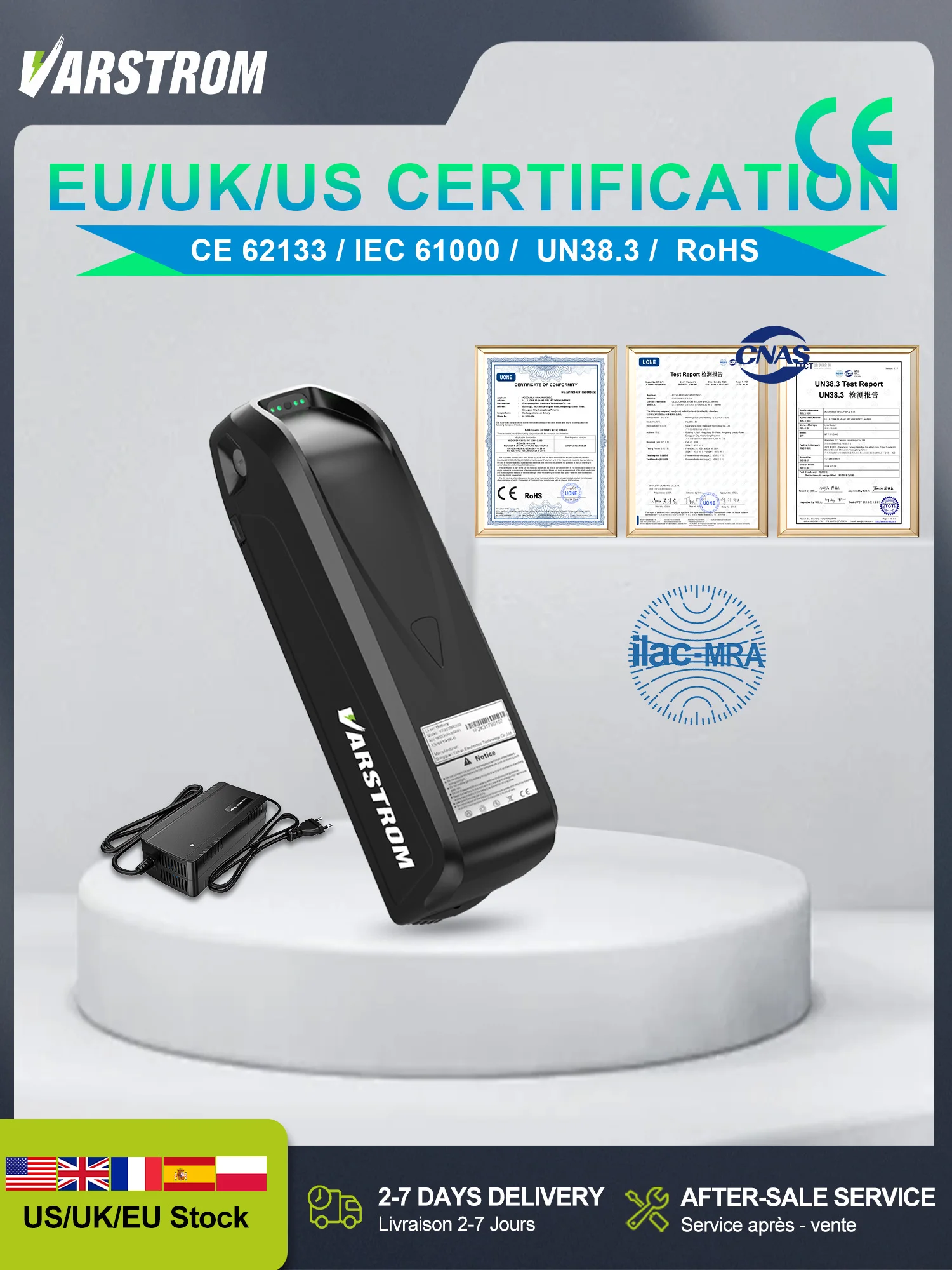 AliExpress varstrom Electric Bike Battery 48V 36V 52V Downtube Hailong 21700 18650 Cells 13Ah 16 20Ah Original Lithium Battery Pack for eBike Motor