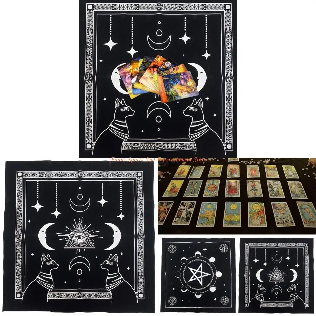 

C4de 19x19in Star Pendulum Board Board Panting Table Cover Cover Daving Board Game Tablecloth