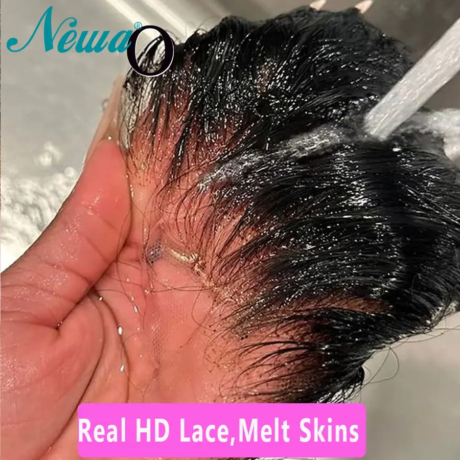 Newa الشعر 13x4 13x6 HD الدانتيل أمامي فقط الشعر البشري مستقيم والجسم موجة HD الدانتيل الإغلاق 5x5 6x6 7x7 السويسري HD الدانتيل تذوب جلود