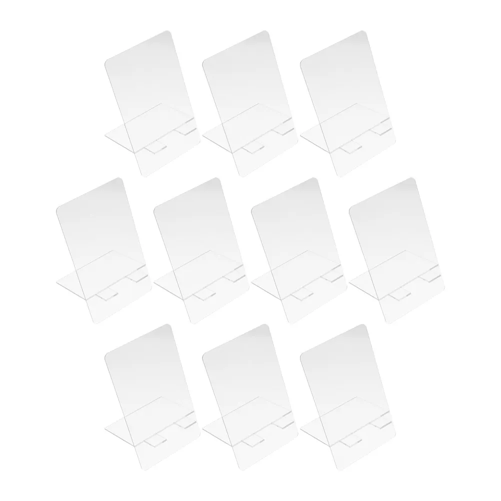 10Pcs Desktop Acrylic Memo Board Lightweight Multi-Functional Message Writing Board Reusable Erasable for School Home Office