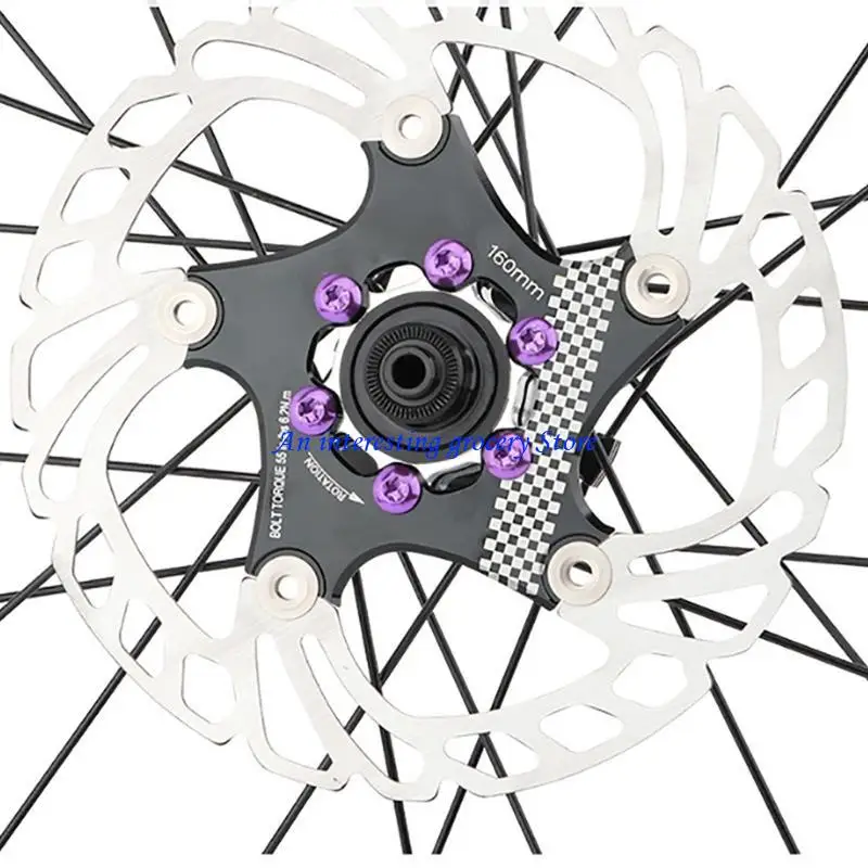 

652D Прочная легированная сталь T25 Велосипедные болты ротора дискового тормоза для крепления колодок дискового тормоза Простая