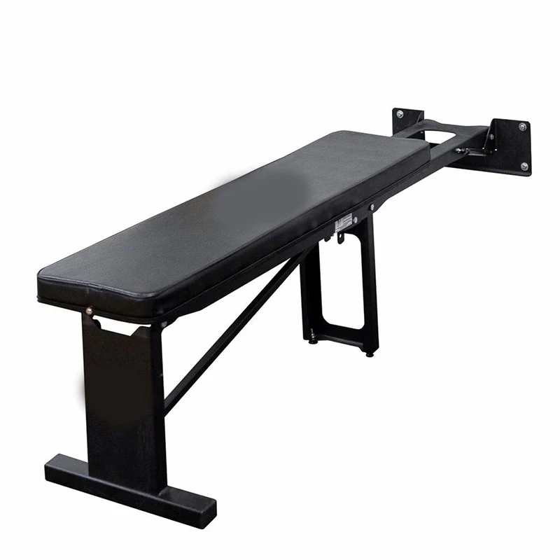 Wall hanging flat folding bench Folding stool training chair hydraulic storage stool