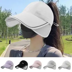 Sun Shade Hat Sun Visor Hats With Wide Brim Baseball Caps Quick-Drying Outdoor Sports Sunscreen Hat Summer Sun Protection Visor