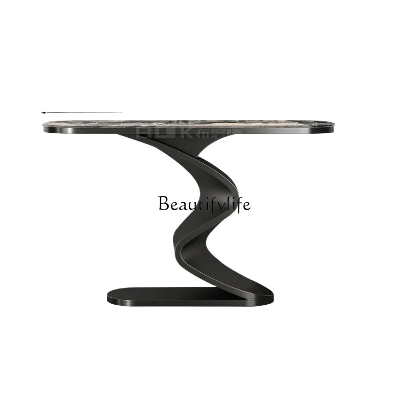 

Italian simple luxury natural marble entrance simple household door entry light luxury minimalist entrance platform