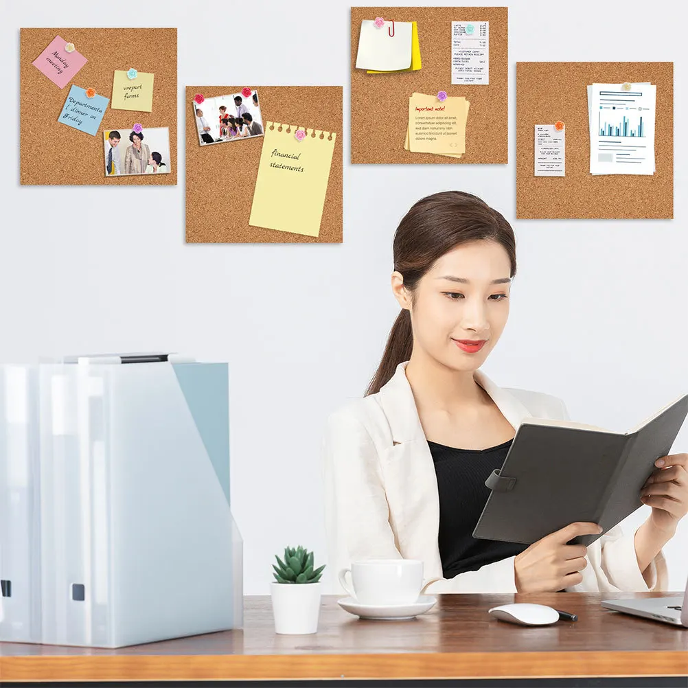 5 pcs Papan Dekorasi Dinding dari Gabus 5 Lembar, Pelapis Laci Tempel Sendiri, Perlengkapan Kelas untuk Guru, Kerajinan DIY Lucu, Ukuran Kecil