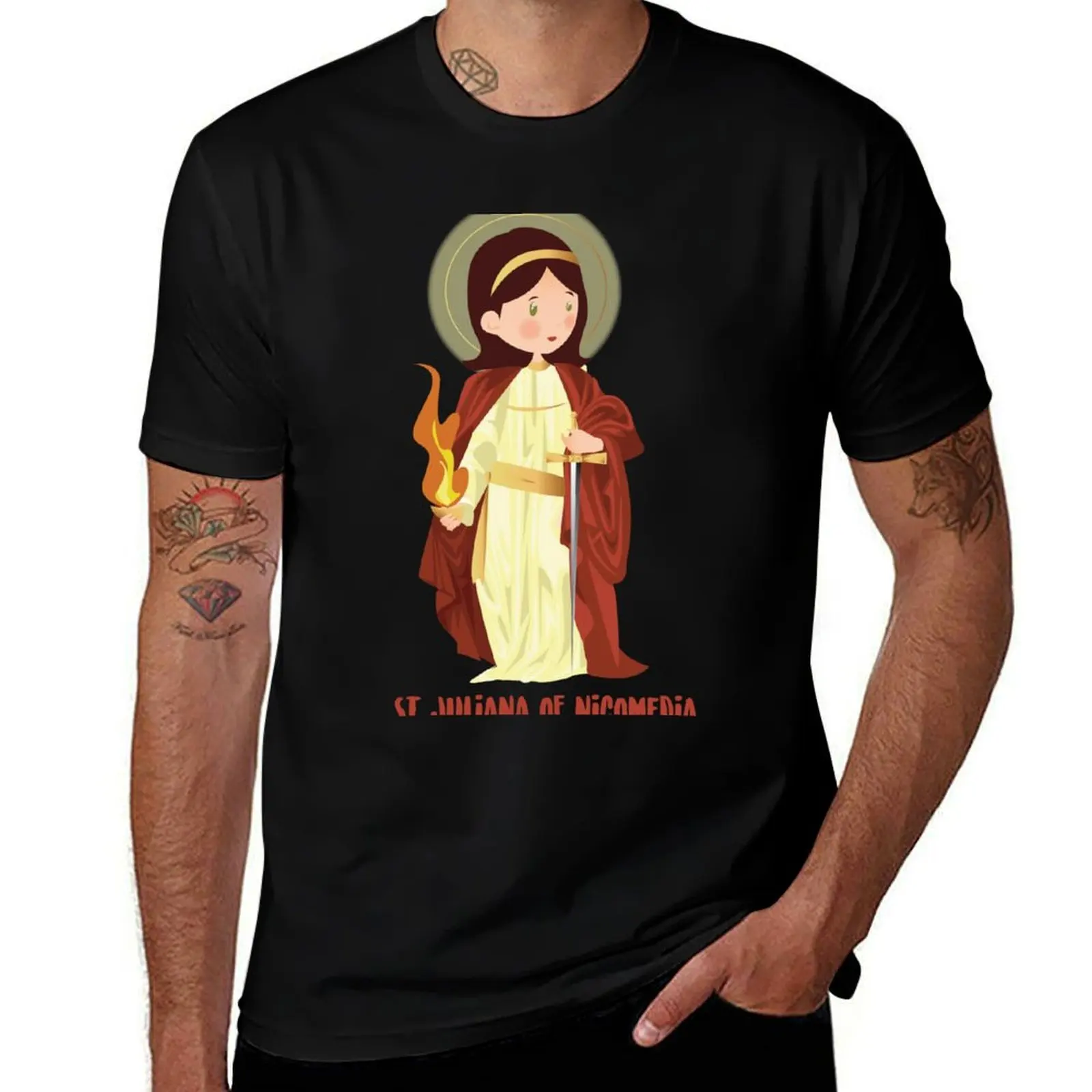 

Saint Juliana of Nicomedia T-Shirt man t shirt designer man t shirts high quality luxury brand T-Shirt