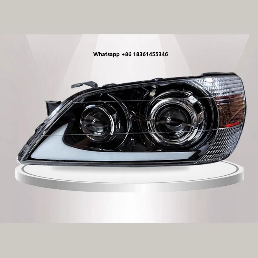 

For ALTEZZA RS200 IS200 modified black Headlamp Lens Daytime Running Light Car LED Headlight Assembly
