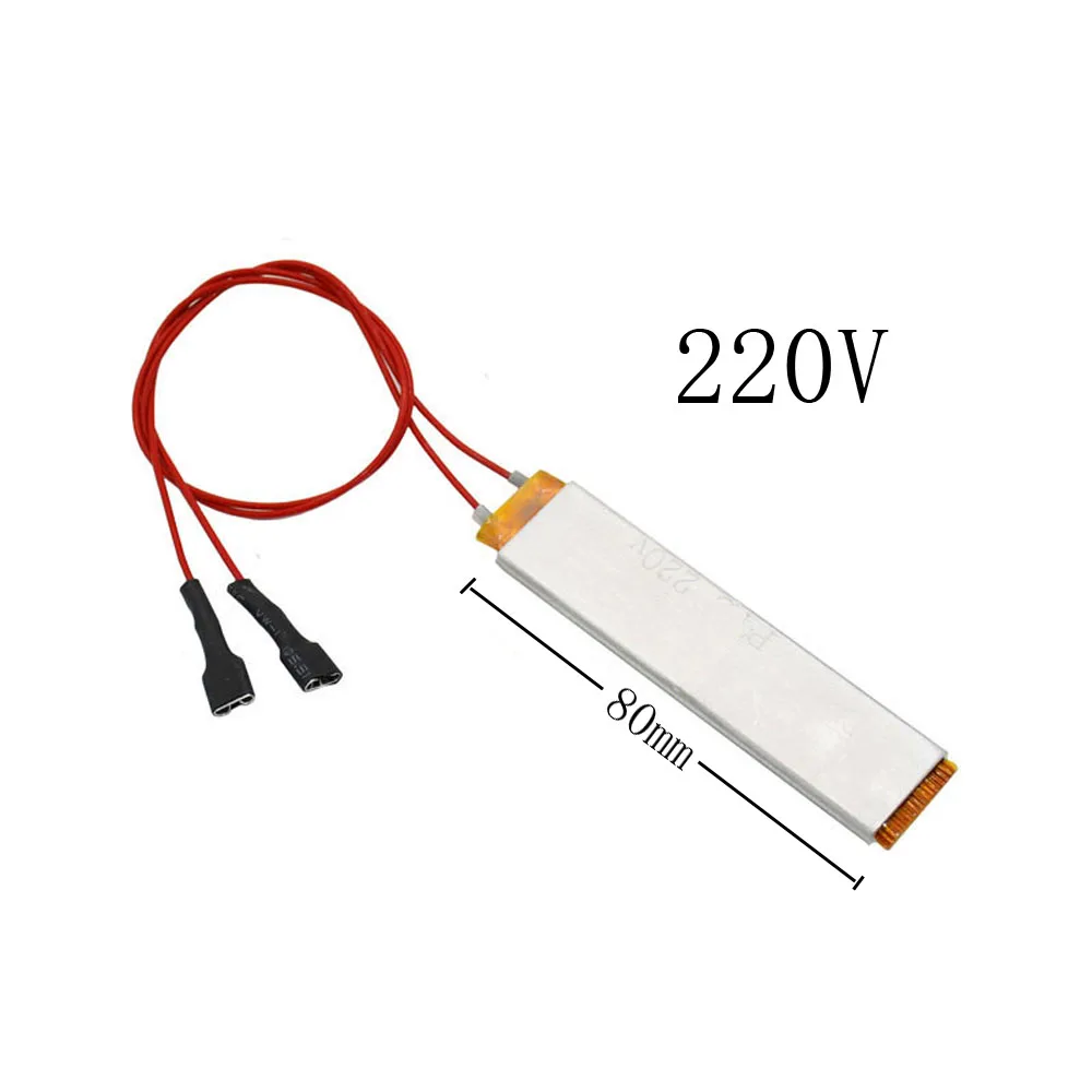 New PTC Heating Element 12v/110v/220v Heater Egg Incubator For Constant Thermostat Thermistor Air Heated Sensor Aluminum Shell