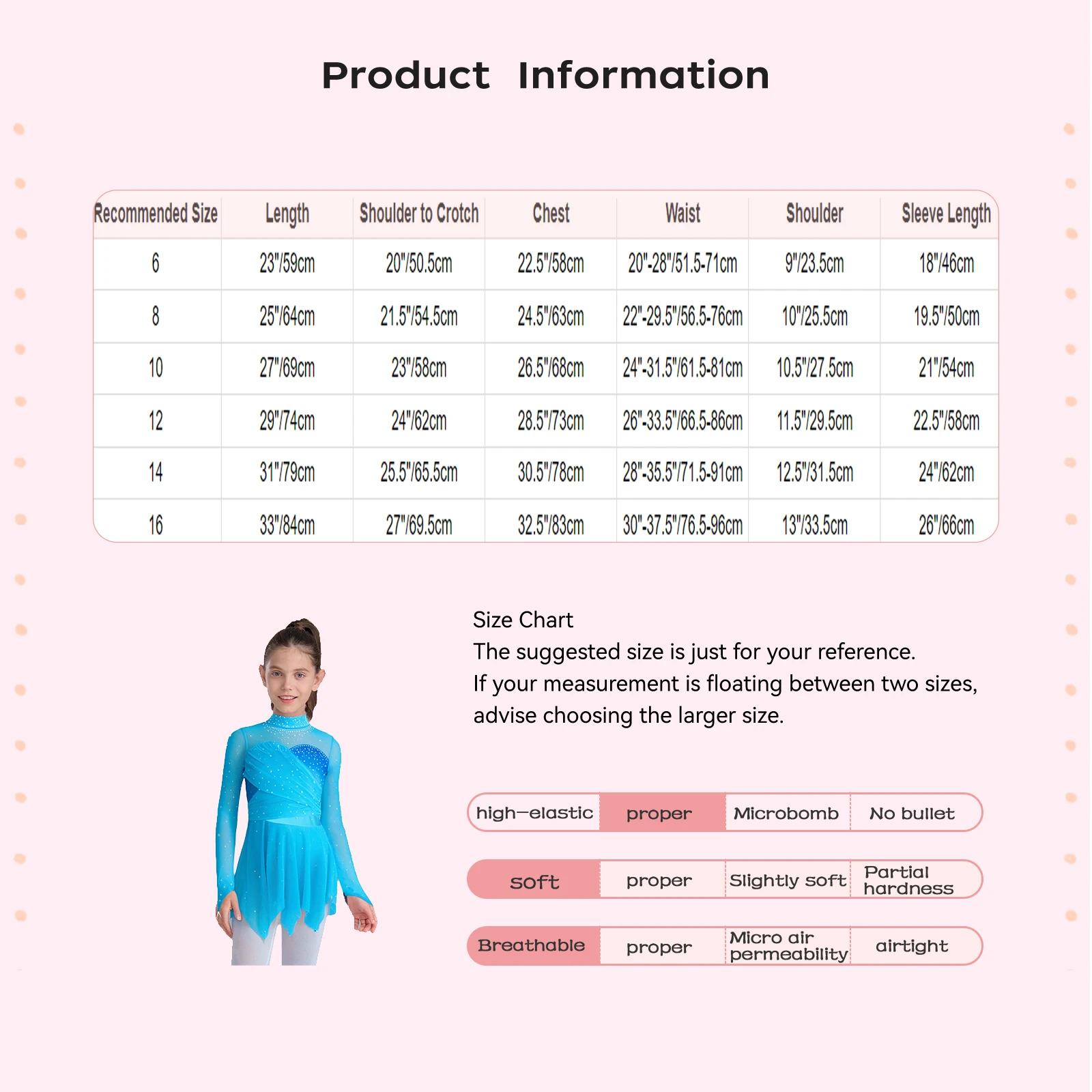 أطفال بنات بقماش شفاف غنائي فستان رقص حديث تول الراين الباليه الجمباز ثياب الشكل التزلج أداء زي #5