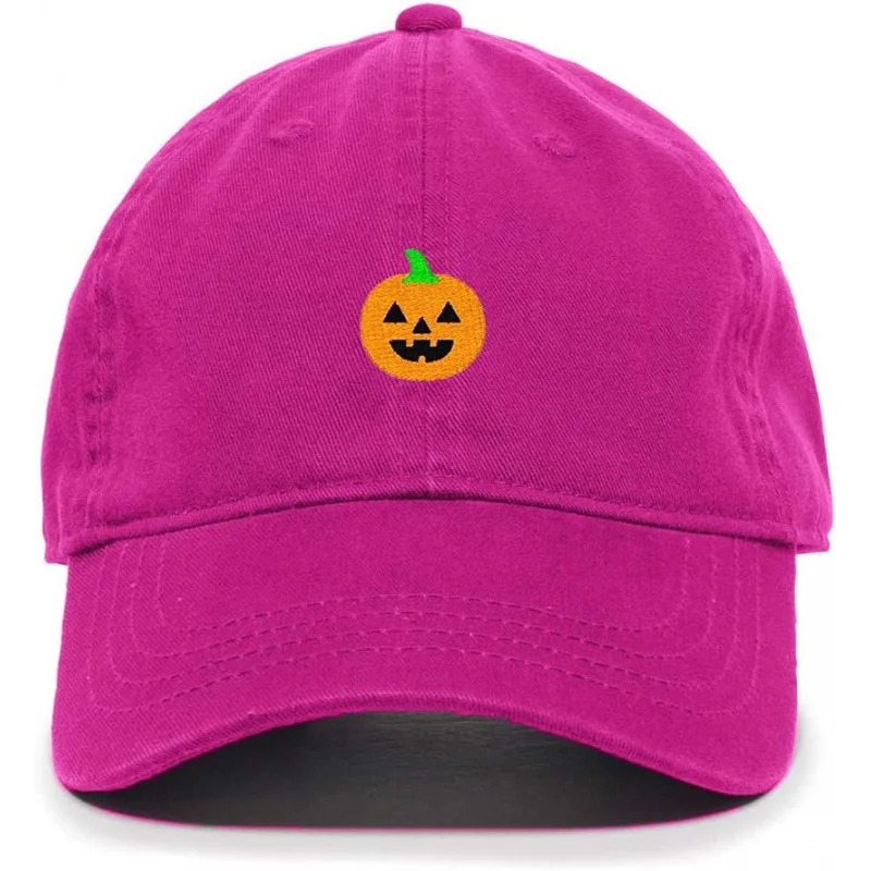 

Halloween Men's and Women's Sports Leisure Fashion Classic Pumpkin Baseball Cap Embroidery Adjustable Pink