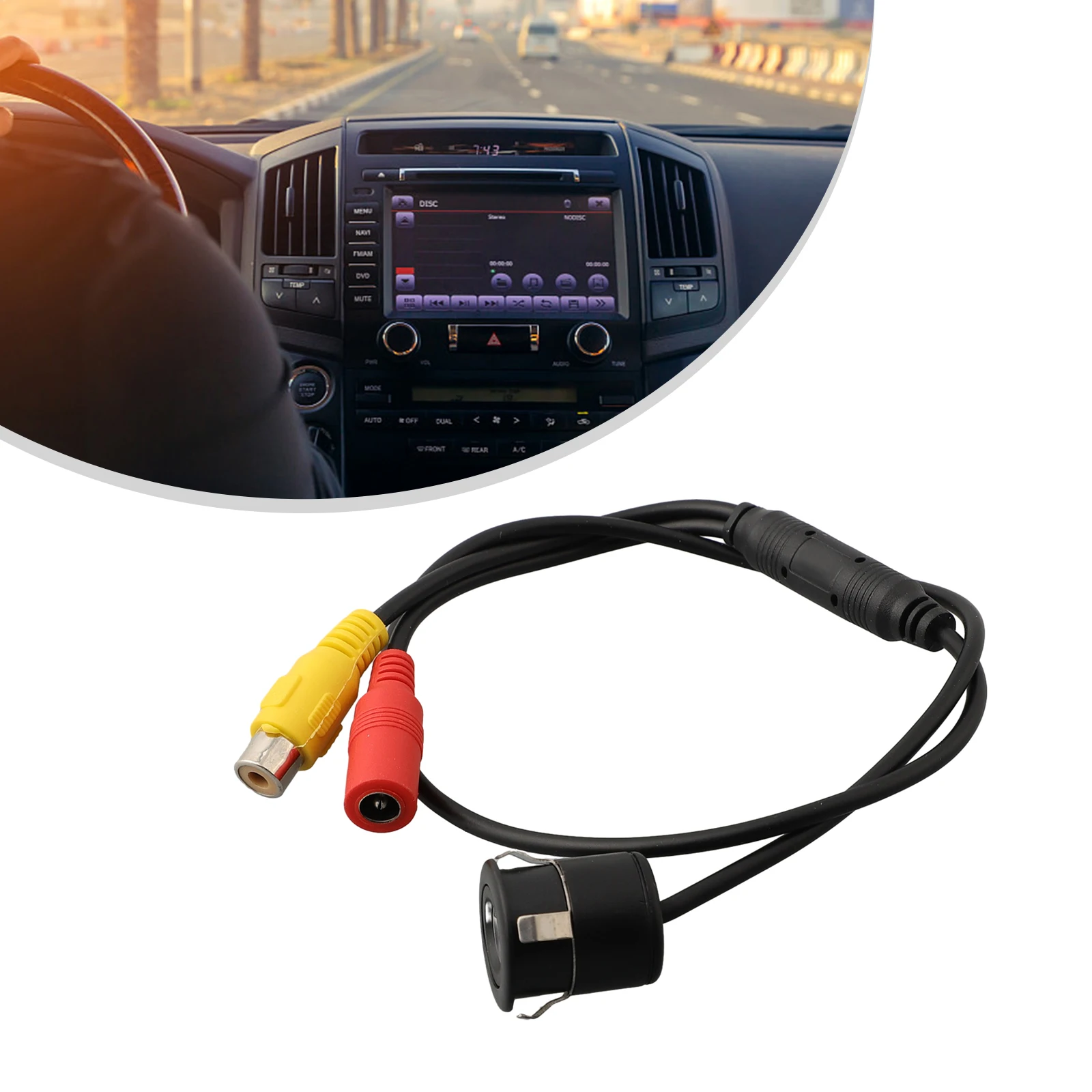 NTSC Format Rear View Camera for 12V Vehicle Applications Fits SUVs Cars Trucks RVs Minivans and Light Utility Vehicles