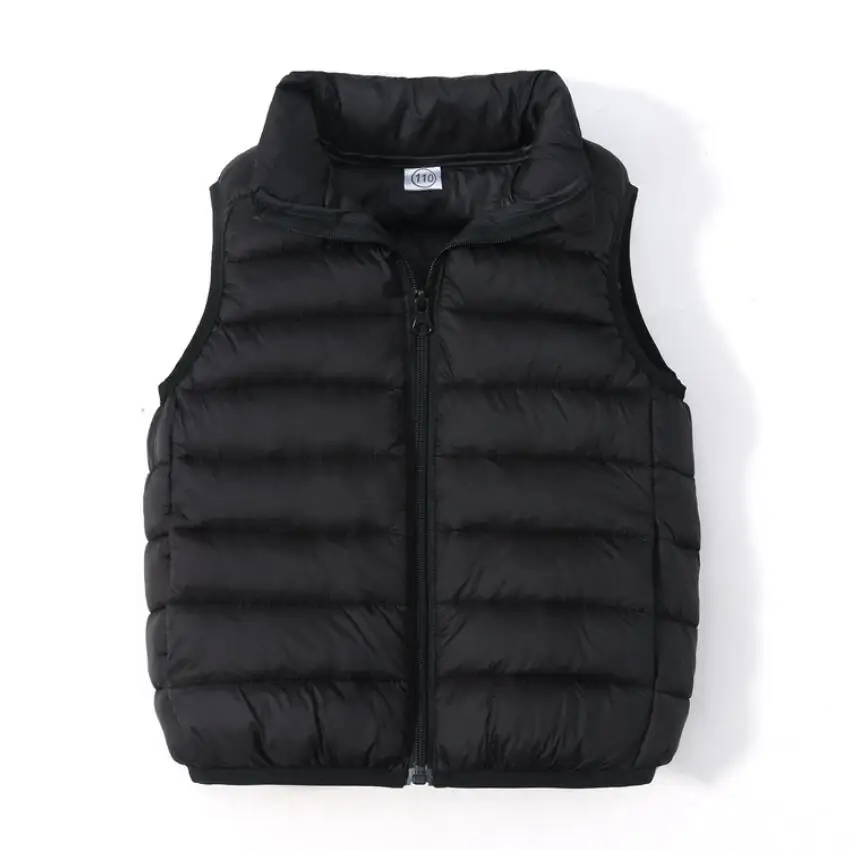 Boys' Down Vest Winter Light Jacket Casual Stand Collar Waistcoat Children Fashion Korea Coat Autumn Clothes For Girls Vests