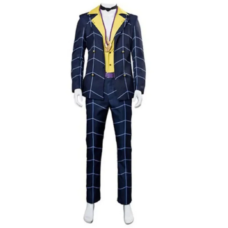 JoJo'S Bizarre Adventure Golden Wind Ham Cosplay Kostüm Bruno Bucciarati Outfit Anzug Erwachsene Männer Frauen Halloween Karneval MN9