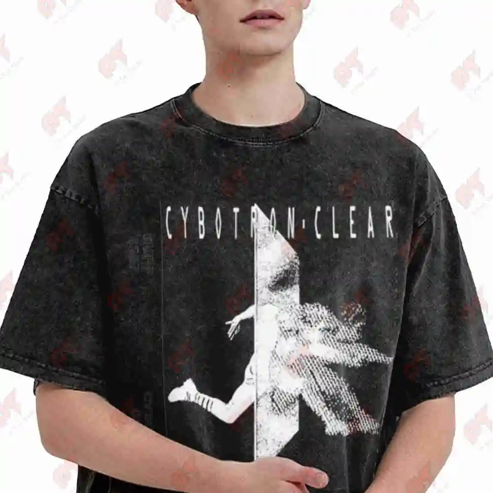 Cybotron Clear Tape Drexciya Underground Resistance Stingray Moodymann Aphex Twin Techno Vintage Washed Tee Pure Cotton T-Shirt