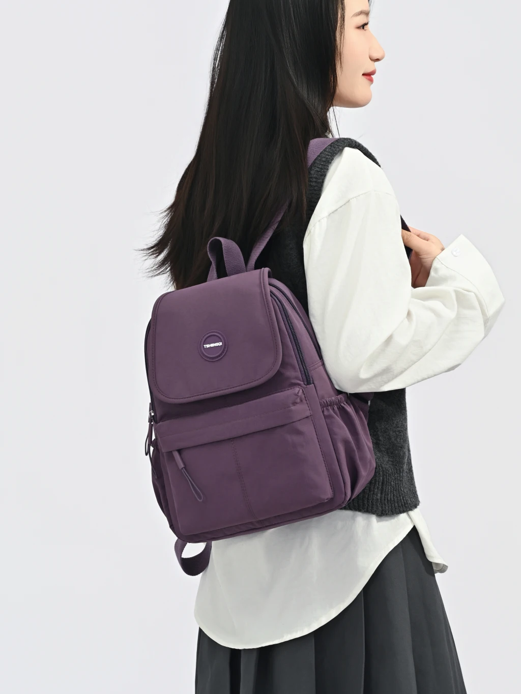 Mochila ra Impermeable de Tela Ox para Mujer, Nueva Moda 2026, Informal, para Sismo y Viajes, Material de Nailon...