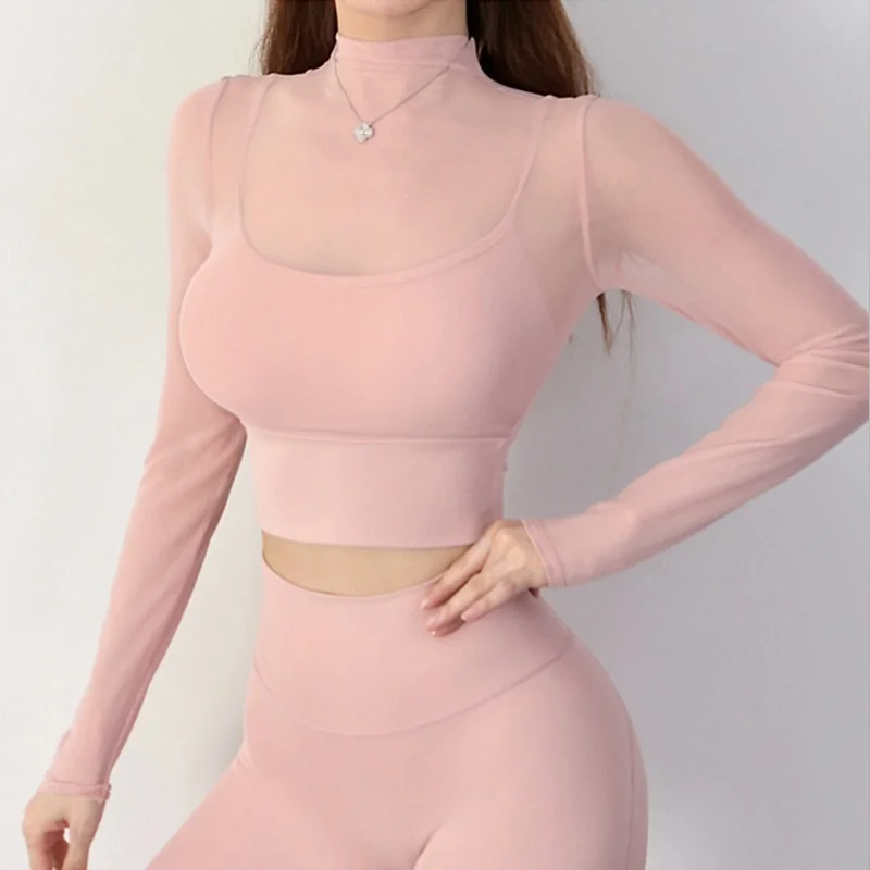 Cloud Hide Home Fitness Yoga Shirt Bluzka z długim rękawem dla kobiet Sportowy top na siłownię Koszulka do biegania Jesień Zima Odzież sportowa do