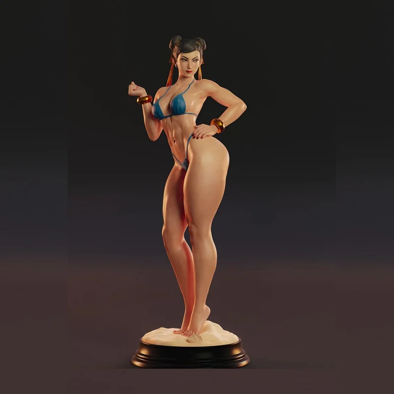 LinDeekin D9 مجموعات جراج ثلاثية الأبعاد مخصصة غير مطلية نماذج GK راتينج أبيض أحجية الصور المقطوعة المفككة لنماذج الشخصيات #3