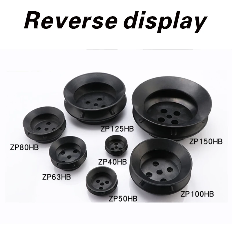 ذراع ميكانيكية كوب شفاط المكنسة الكهربائية الصناعية ZPT-HB40/50/63/80/100/125 طبقة مزدوجة من السيليكون للخدمة الشاقة الهوائية