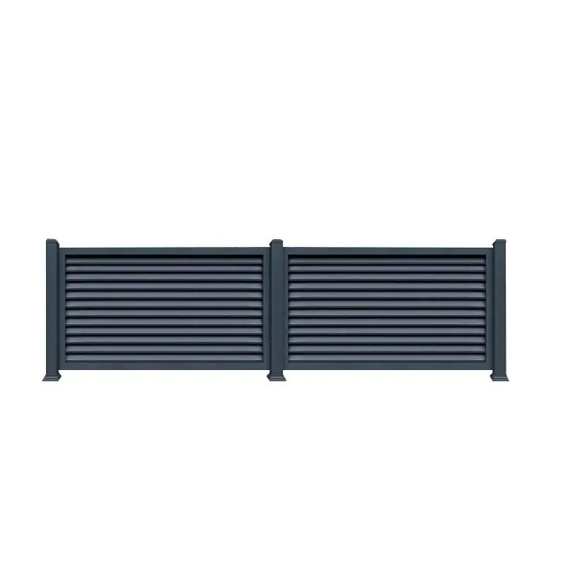 Residential villa courtyard aluminum alloy fence Garden courtyard aluminum alloy fence Factory direct sales louvers