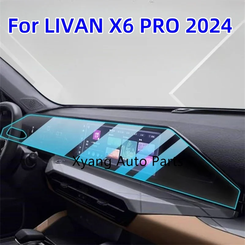 2024 per LIVAN X6 PRO Central Control Film Navigation pellicola protettiva per interni auto in vetro temperato a grande schermo