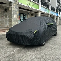 Cubierta de coche protección exterior exterior sol nieve cubiertas UV SUV sedán Auto parasol a prueba de polvo impermeable negro plata