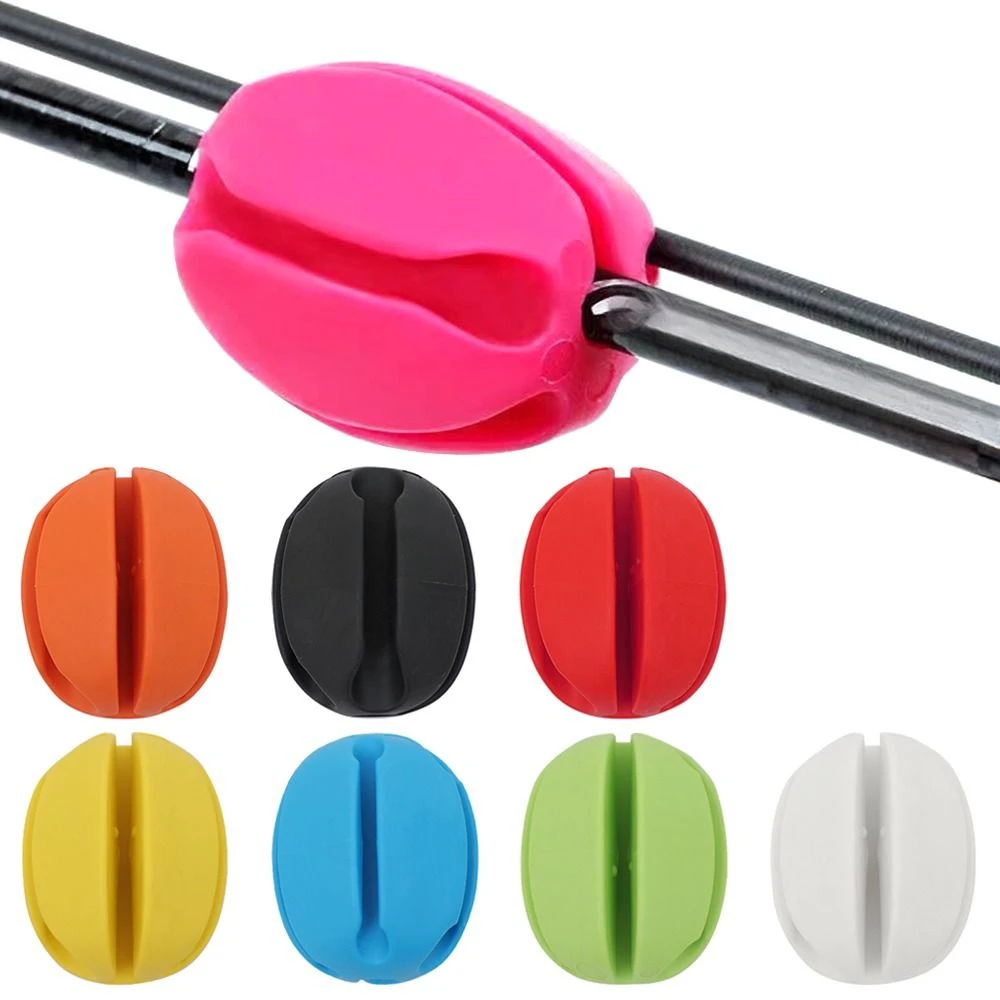 1PCS Reusable Rubber Egg-shaped Belt Outdoor Fastener Fishing Tools Rod Tie Beam Rod Prevent Rod Collision Fishing Accessories