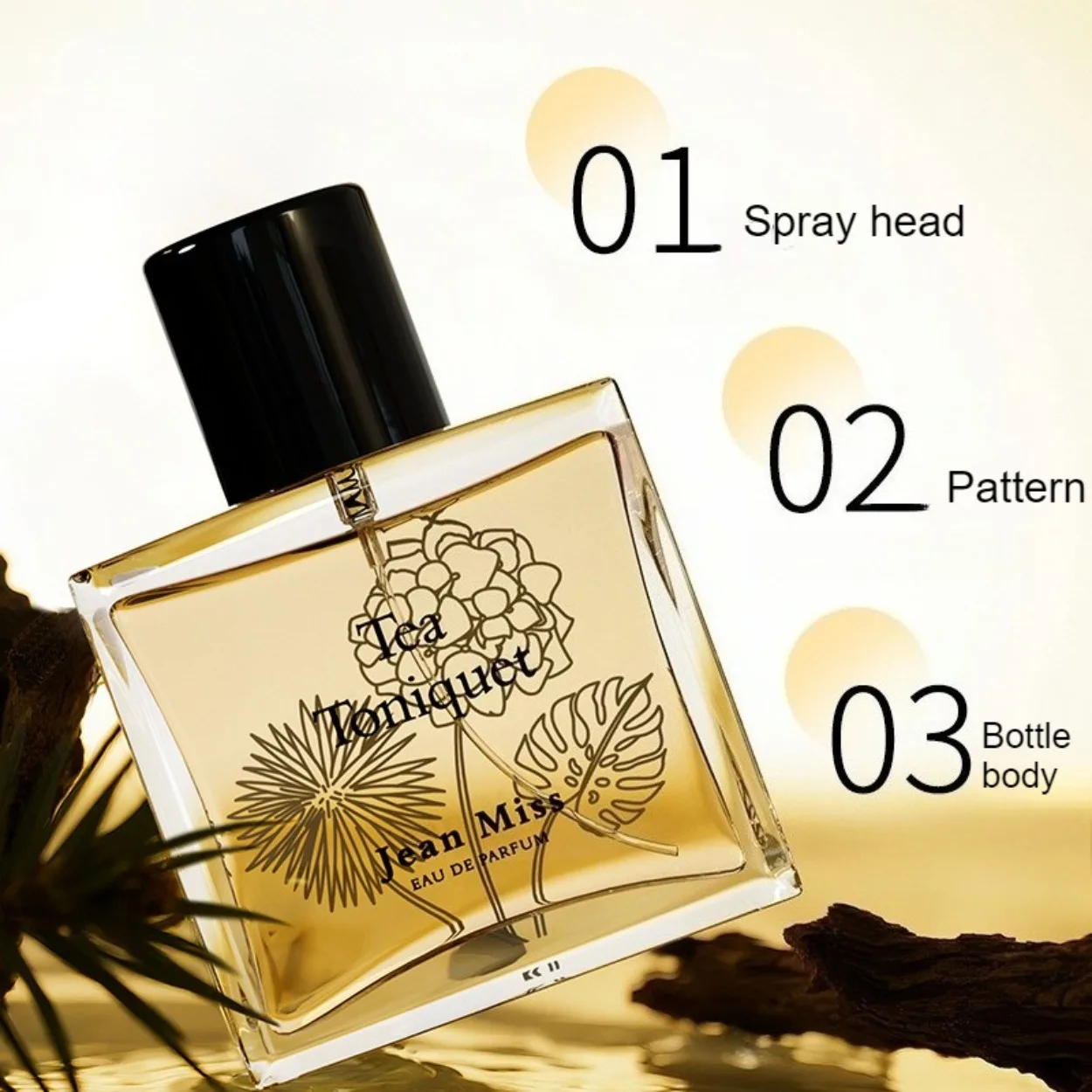 

50ml Unisex Eau de Toilette, Niche Style Woody Scent, Long Lasting Summer Fragrance for Men and Women Musk, Nutmeg man parfum