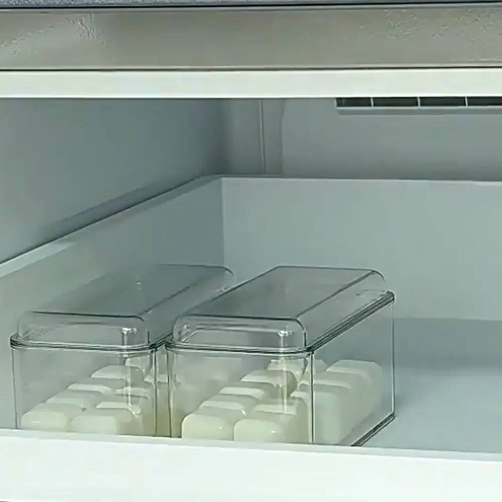 

Food Grade Outdoor Chilled Compartment Box 4 Compartments with Handle Fresh-Keeping Box Leakproof Portable Storage Box