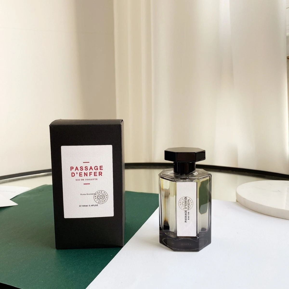 

Men's Eau de Toilette 100ml Passage D'Enfer Style Woody Spicy Fragrance Long Lasting Smoky Scent for Daily Wear Gift for Him