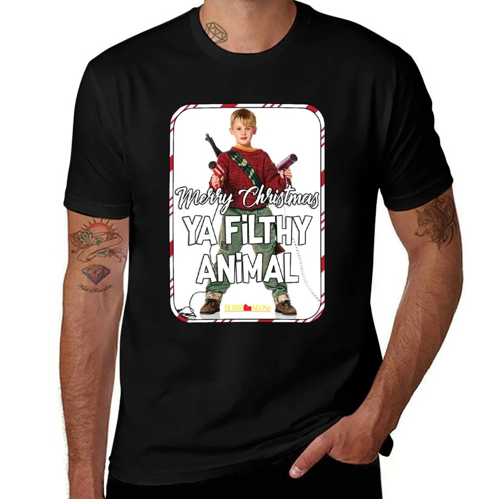 

Merry Christmas Ya Filthy Animal T-Shirt man t shirt heavy cotton t shirts for man pack cotton t shirts for man cotton T-Shirt
