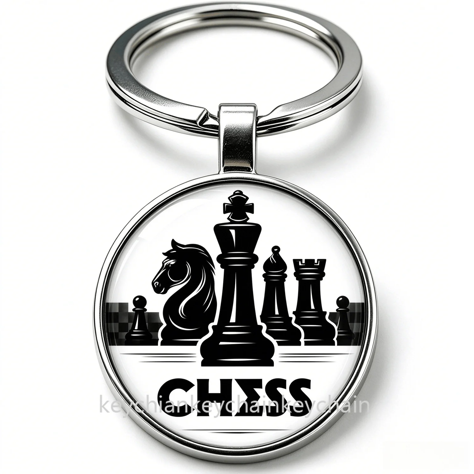 chess king pawn CHESS Keychain Key Ring Pendant Car Bag Key Holder Gift