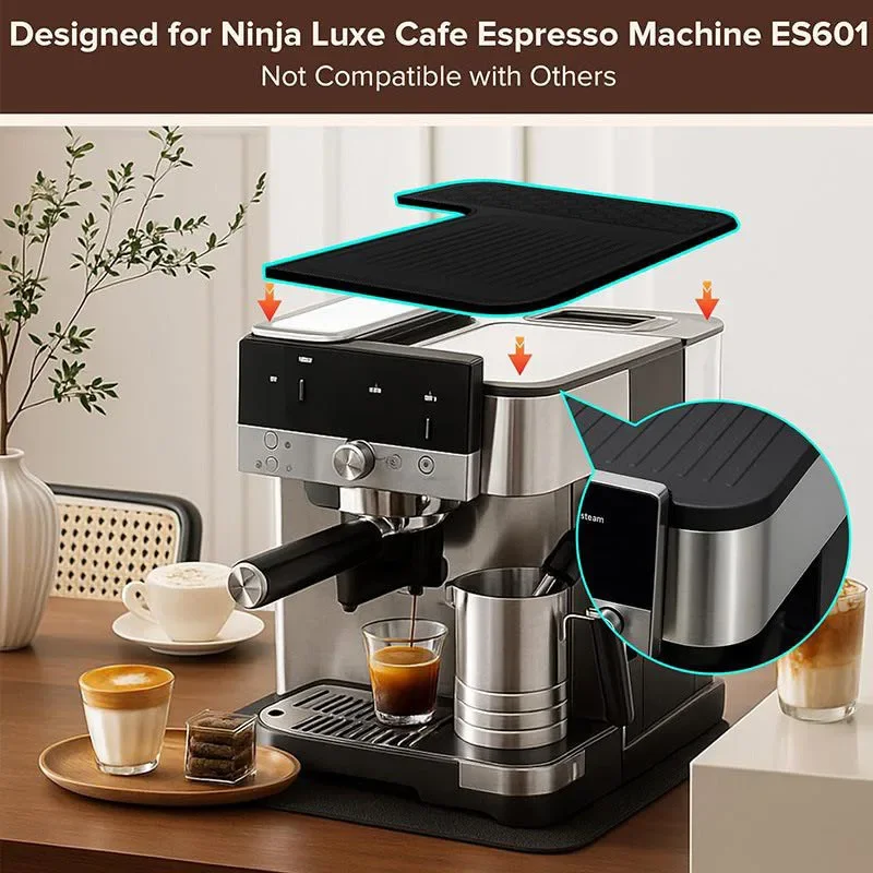 Coffee Machine Top Mat Specially Design For Ninja ES601 Scratchproof Silicone Protective Mat Tamper Mat Coffee Accessory