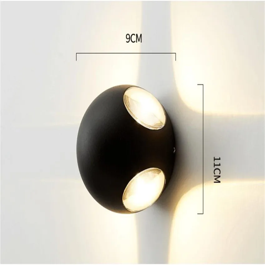 Outdoor Waterproof IP65 Wall Lamp LED Wall Light Modern Indoor/Outdoor Decor Up Down Dual-Head Aluminum Wall Lamp NR-176