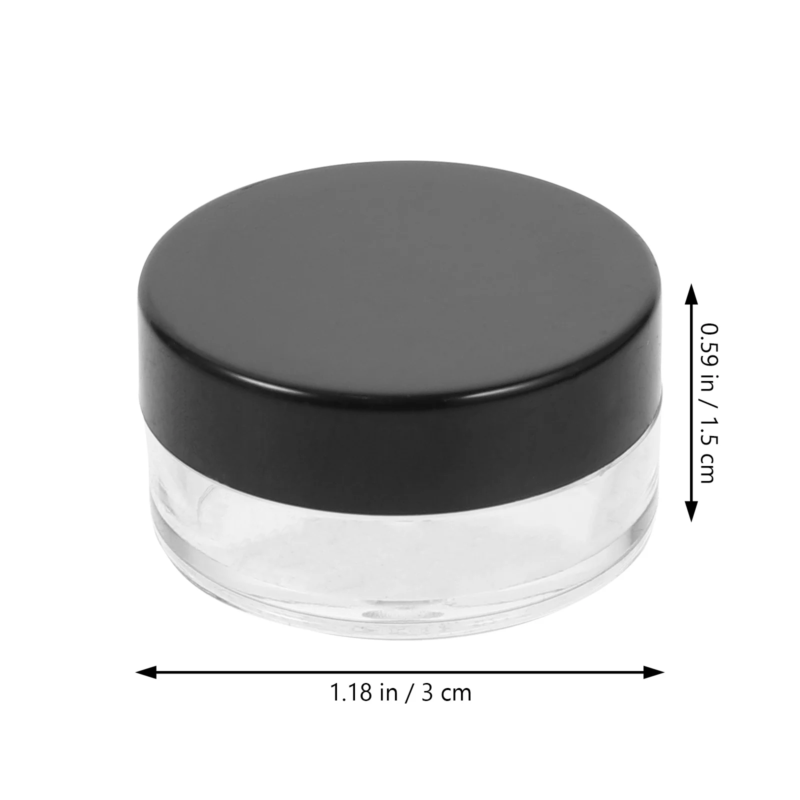 

20 pcs 5G Round Travel Bottles Empty Refillable Cream Containers Leakproof Portable Plastic Jars For Makeup Skincare