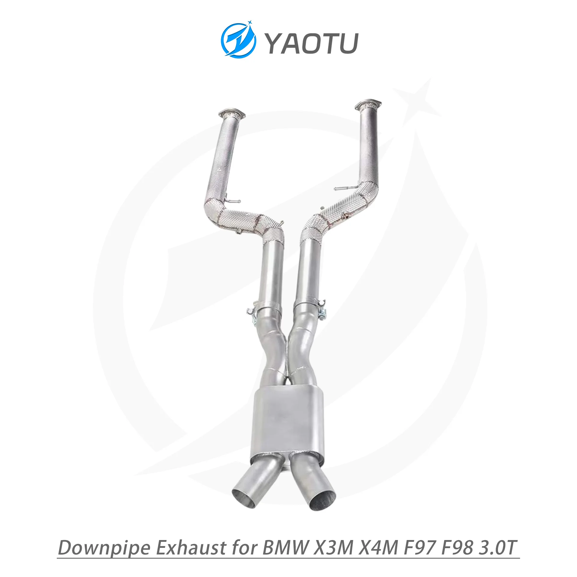YT OEM 304 Stainless Steel Performance Racing Exhaust Pipes Equal Length Mid Pipe forX3M X4M F97 F98 3.0T Cars