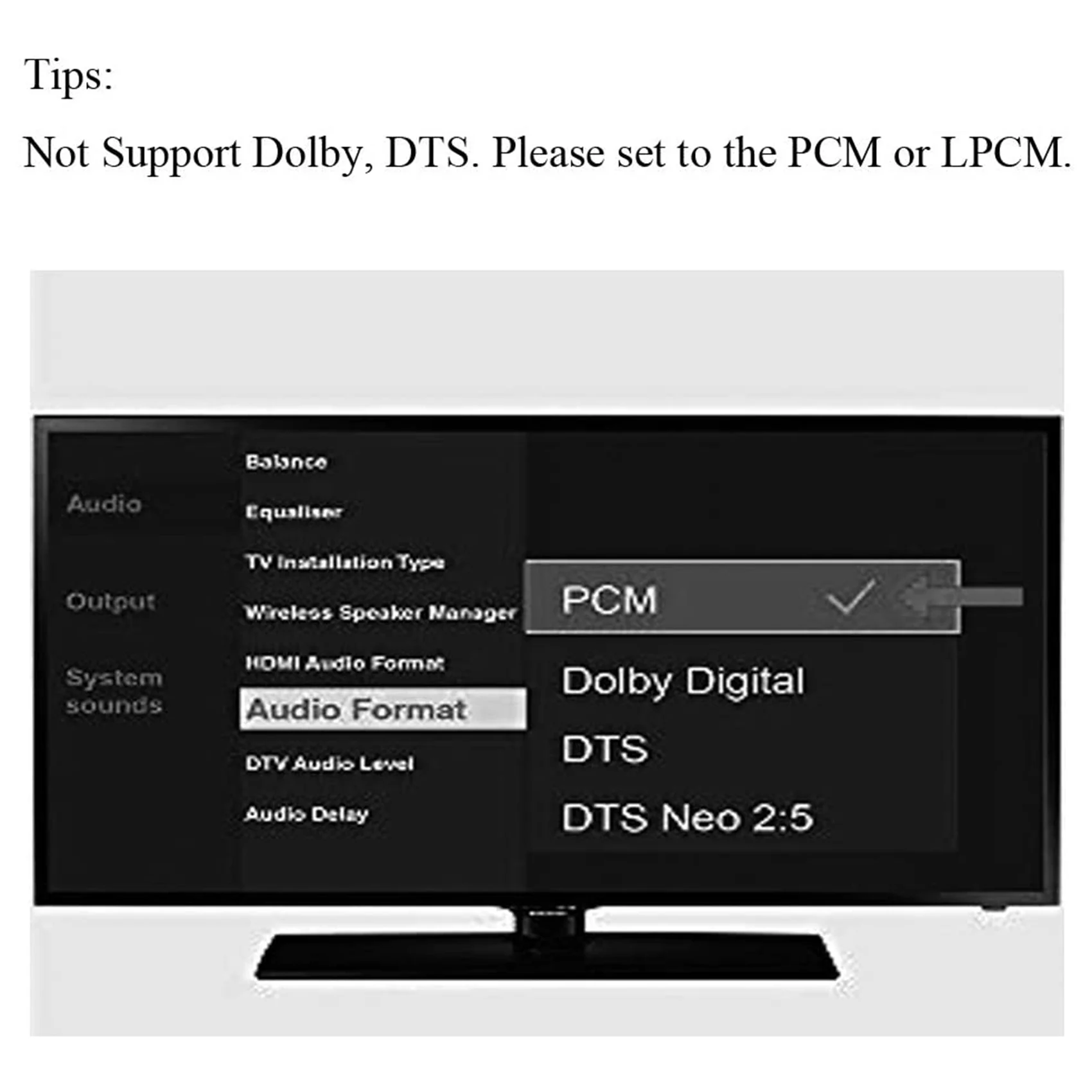 Convertidor de audio digital a analógico con adaptador de control remoto IR_BSH