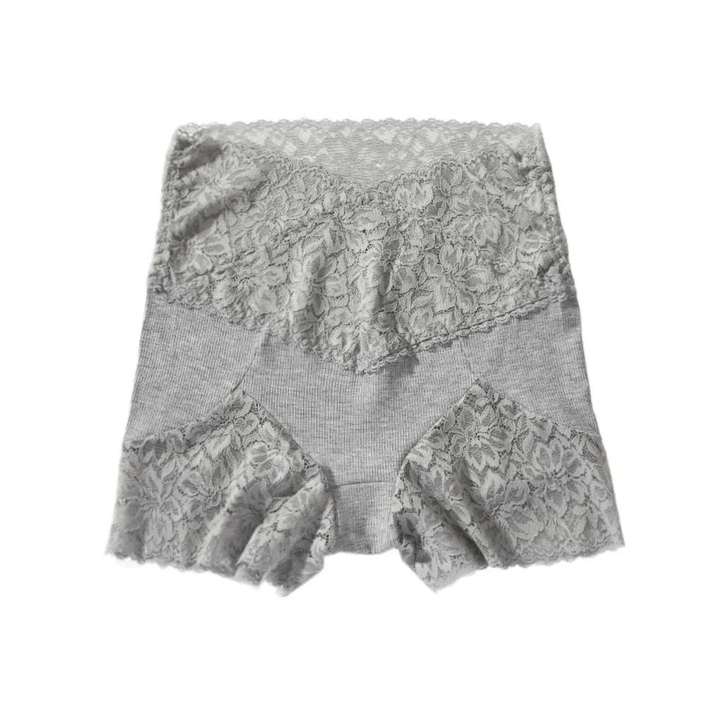 

Прозрачные кружевные защитные шорты с сетчатым узором, бесшовные, с эффектом утяжки живота, нижнее белье, леггинсы-шорты для женщин
