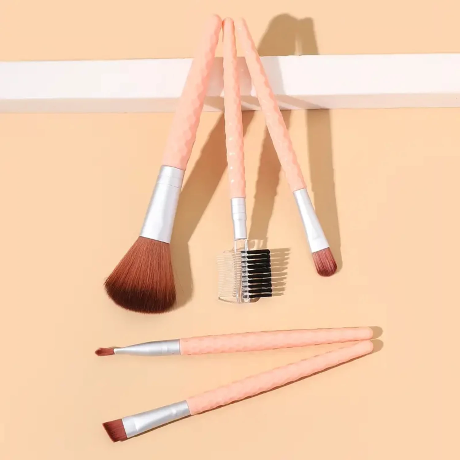 

Handmade Professional Makeup Brush Set - 5 Pieces - Powder, Eyeliner Brush Set