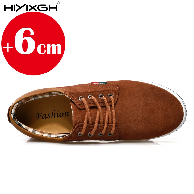 

2025 men's shoes elevator sports shoes insole height increase by 6 cm sports shoes outdoor casual sports walking