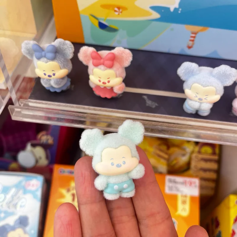 ディズニーミニブラインドボックスミッキームードパレットシリーズアニメフィギュアデスクトップコレクション装​​飾品かわいいモデルおもちゃギフトを飾るために