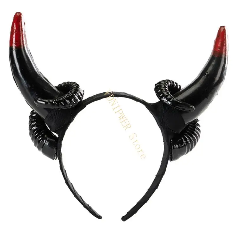Rękawica rogu ręcznie robione zwierzęce gotyckie pasma rożna obręcze do włosów na żywe pokazy d08e