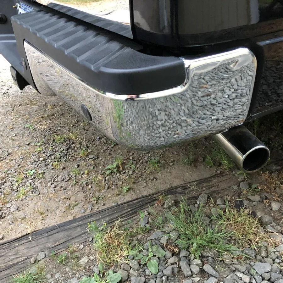 Chrome RH Rear Bumper End Cap Face Bar For  F-150 Pickup 2008-2014 W/ Sensor