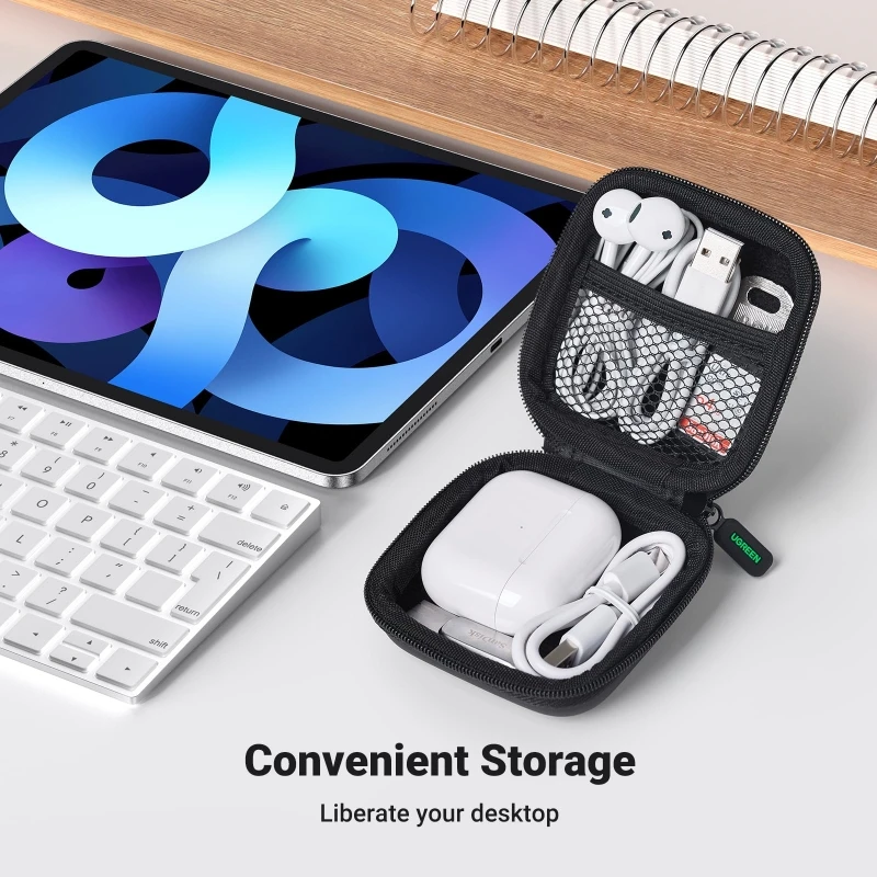 Ugreen Étui pour Écouteur Bluetooth Apple Airpods Pro, Boîte de Rangement de Luxe Mignonne pour Oreillette sans Fil