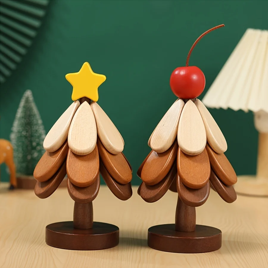 

Decorative Anti Scald Heat Resistant Table Mat Coaster Wood Placemats --Tree Design Stand Wooden Trivets